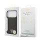 Juodas dėklas Apple iPhone 17 Pro Max telefonui "Guess PU Leather Triangle Logo MagSafe Case"