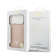 Rožinis dėklas Apple iPhone 17 Pro Max telefonui "Guess PU Leather Triangle Logo MagSafe Case"