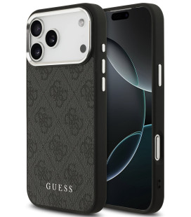 Juodas dėklas Apple iPhone 17 Pro Max telefonui "Guess 4G MagSafe Case"