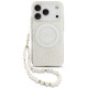 Baltas dėklas Apple iPhone 17 Pro telefonui "Guess IML Flowers Allover Strap MagSafe Case"