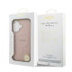 Rožinis dėklas Apple iPhone 17 telefonui "Guess PU Saffiano MagSafe Case"
