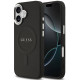 Juodas dėklas Apple iPhone 17 telefonui "Guess PU Saffiano MagSafe Case"