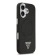 Juodas dėklas Apple iPhone 17 telefonui "Guess PU Leather Triangle Logo MagSafe Case"