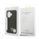 Juodas dėklas Apple iPhone 17 telefonui "Guess PU Leather Triangle Logo MagSafe Case"