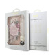Rozinis dėklas Apple iPhone 17 telefonui "Guess IML Flowers Strap MagSafe Case"