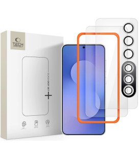 Apsauginis grūdintas stiklas + kameros apsauga Samsung Galaxy S25 FE telefonui "Tech-Protect Easy Set+ 3-Pack"