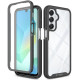 Juodas / skaidrus dėklas Samsung Galaxy A17 4G / 5G telefonui "Tech-protect Defense"