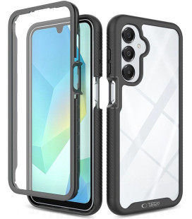 Juodas / skaidrus dėklas Samsung Galaxy A17 4G / 5G telefonui "Tech-protect Defense"