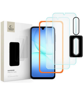 Apsauginiai grūdinti stiklai + kameros apsauga Samsung Galaxy A17 4G / 5G telefonui "Tech-Protect Supreme Set"