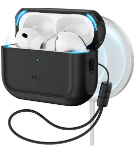 Juodas dėklas Apple Airpods Pro 3 ausinėms "ESR Orbit Halolock Magsafe"