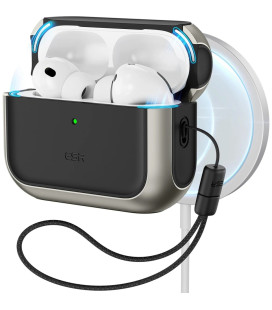 Juodas / pilkas dėklas Apple Airpods Pro 3 ausinėms "ESR Orbit Halolock Magsafe"