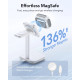 Pilkas / baltas dėklas Apple Airpods Pro 3 ausinėms "ESR Orbit Halolock Magsafe