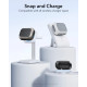 Pilkas / baltas dėklas Apple Airpods Pro 3 ausinėms "ESR Orbit Halolock Magsafe