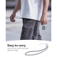Pilkas / baltas dėklas Apple Airpods Pro 3 ausinėms "ESR Orbit Halolock Magsafe