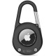 Juodas dėklas Apple Airtag 1 / 2 "Tech-Protect Slidelock Carabiner Kaychain"