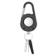 Juodas dėklas Apple Airtag 1 / 2 "Tech-Protect Slidelock Carabiner Kaychain"