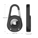 Juodas dėklas Apple Airtag 1 / 2 "Tech-Protect Slidelock Carabiner Kaychain"