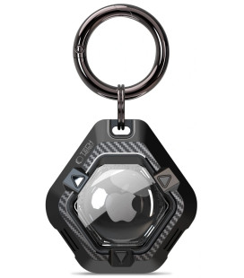 Juodas dėklas Apple Airtag 1 / 2 "Tech-Protect Defense"