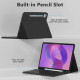Juodas atverčiamas dėklas + klaviatūra Lenovo Idea Tab Pro / Pro MT 12.7 TB-373 planšetei "Tech-Protect SC + Keyboard"