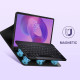 Juodas atverčiamas dėklas + klaviatūra Lenovo Idea Tab Pro / Pro MT 12.7 TB-373 planšetei "Tech-Protect SC + Keyboard"
