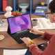 Juodas atverčiamas dėklas + klaviatūra Lenovo Idea Tab Pro / Pro MT 12.7 TB-373 planšetei "Tech-Protect SC + Keyboard"