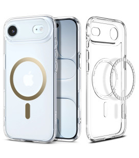 Skaidrus (Gold) dėklas Apple iPhone Air telefonui "Spigen Ultra Hybrid MAG Magsafe"