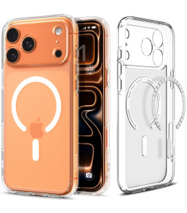 Matinis skaidrus dėklas Apple iPhone 17 Pro telefonui "Spigen Ultra Hybrid MAG Magsafe"