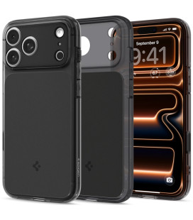 Matinis juodas dėklas Apple iPhone 17 Pro telefonui "Spigen Ultra Hybrid T MAG Magsafe"