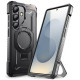 Juodas dėklas Samsung Galaxy S25 FE telefonui "Supcase UB Grip MAG Magsafe"