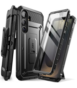 Juodas dėklas Samsung Galaxy S25 FE telefonui "Supcase Unicorn Beetle Pro"