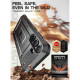 Juodas dėklas Samsung Galaxy S25 FE telefonui "Supcase Unicorn Beetle Pro"