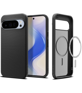 Matinis juodas dėklas Google Pixel 10 Pro XL telefonui "Spigen Liquid Air MAG Magsafe"