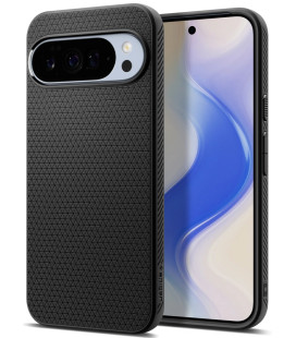 Matinis juodas dėklas Google Pixel 10 Pro XL telefonui "Spigen Liquid Air"