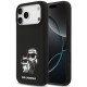 Juodas dėklas Apple iPhone 17 Pro Max telefonui "Karl Lagerfeld Liquid Silicone K&CH Sketch MagSafe Case"