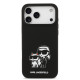 Juodas dėklas Apple iPhone 17 Pro Max telefonui "Karl Lagerfeld Liquid Silicone K&CH Sketch MagSafe Case"