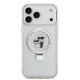 Skaidrus dėklas Apple iPhone 17 Pro Max telefonui "Karl Lagerfeld Ringstand Karl and Choupette MagSafe Case"
