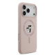 Rožinis dėklas Apple iPhone 17 Pro Max telefonui "Karl Lagerfeld Liquid Silicone Karl and Choupette MagSafe Case"