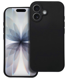 Juodas dėklas Apple iPhone 17 telefonui "Soft Case"