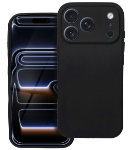 Juodas dėklas Apple iPhone 17 Pro telefonui "Soft Case"