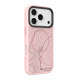 Rožinis dėklas Apple iPhone 17 Pro telefonui "Tactical MagForce Hyperstealth Sika Cover"