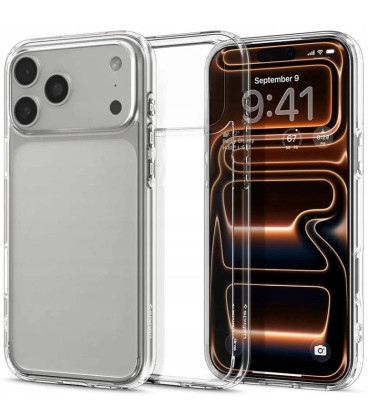 Skaidrus dėklas Apple iPhone 17 Pro Max telefonui "Spigen Ultra Hybrid"