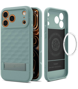 Žalias dėklas Apple iPhone 17 Pro Max / 18 Pro Max telefonui "Spigen Parallax S MAG Magsafe"