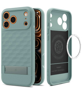 Žalias dėklas Apple iPhone 17 Pro / 18 Pro telefonui "Spigen Parallax S MAG Magsafe"