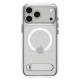 Skaidrus / baltas dėklas Apple iPhone 17 Pro telefonui "Spigen Ultra Hybrid "S" MAG Magsafe"