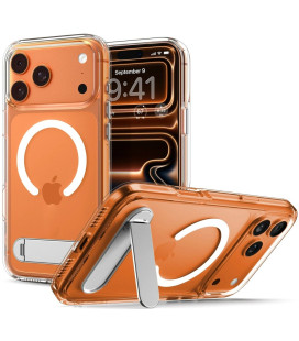 Skaidrus / baltas dėklas Apple iPhone 17 Pro telefonui "Spigen Ultra Hybrid "S" MAG Magsafe"