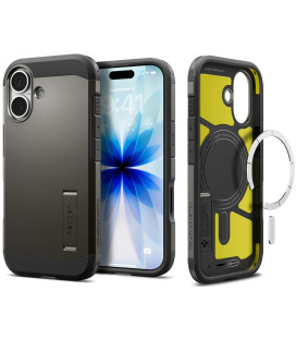 (Gunmetal) dėklas Apple iPhone 17 telefonui "Spigen Tough Armor T MAG Magsafe"