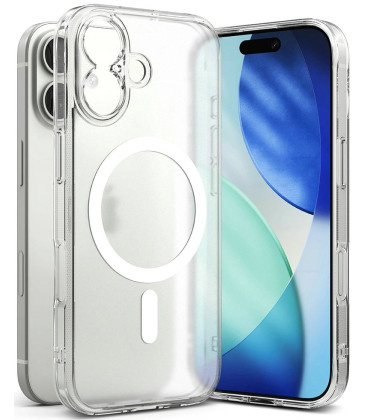 Matinis skaidrus dėklas Apple iPhone 17 telefonui "Ringke Fusion Magnetic Magsafe"