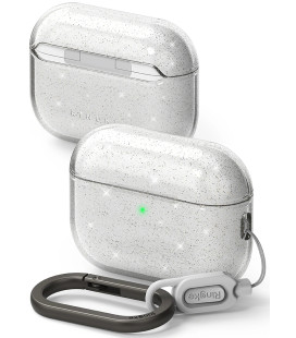 Skaidrus dėklas su blizgučiais Apple Airpods 3 Pro ausinėms "Ringke Air"