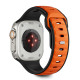 Juoda / oranžinė apyrankė Apple Watch 8 / 9 / 10 / 11 / SE / ULTRA (44 / 45 / 46 / 49 MM) "Tech-Protect Iconband Line"