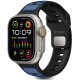 Juoda / mėlyna apyrankė Apple Watch 8 / 9 / 10 / 11 / SE / ULTRA (44 / 45 / 46 / 49 MM) "Tech-Protect Iconband Line"